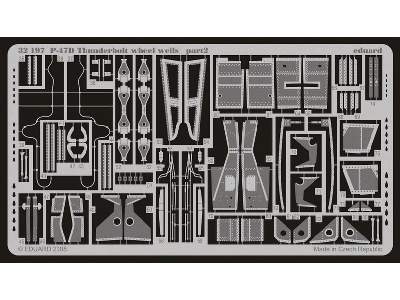 P-47D wheel wells 1/32 - Trumpeter - image 3