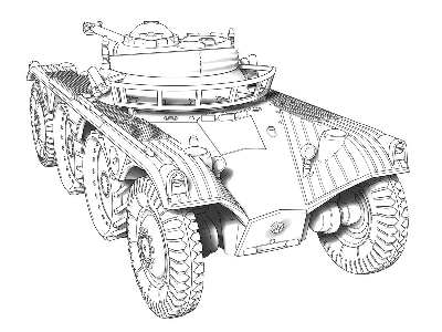 EBR 90 F1 mod.1951 w/FL-11 turret wheeled tank - image 10
