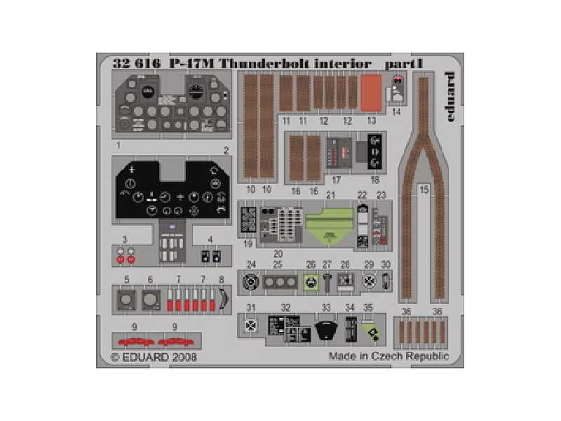 P-47M interior S. A. 1/32 - Hasegawa - image 1 P-47M interior S. A. 1/32 - Hasegawa - image 1