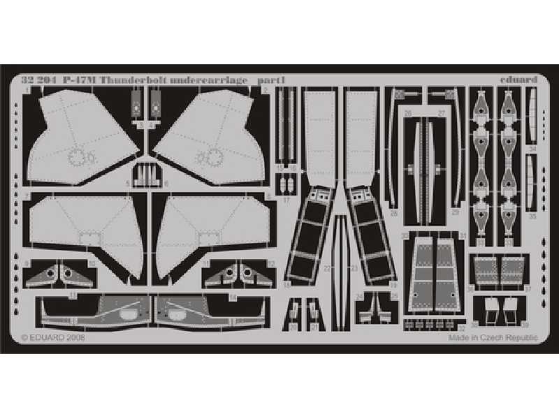 P-47M undercarriage 1/32 - Hasegawa - image 1