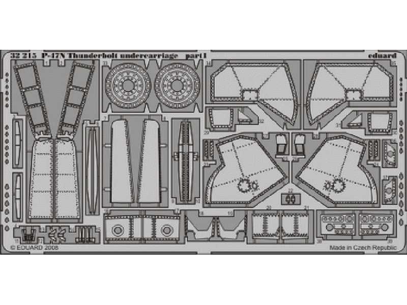 P-47N undercarriage 1/32 - Trumpeter - image 1