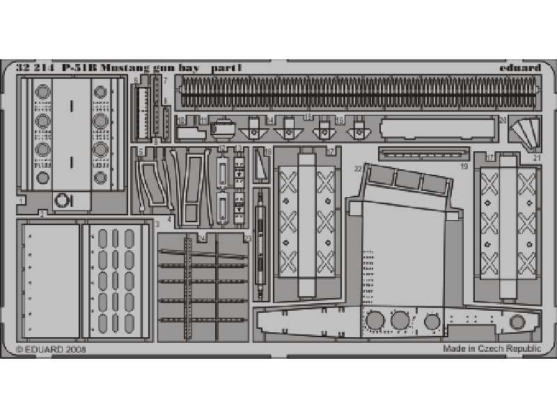 P-51B gun bay 1/32 - Trumpeter - image 1