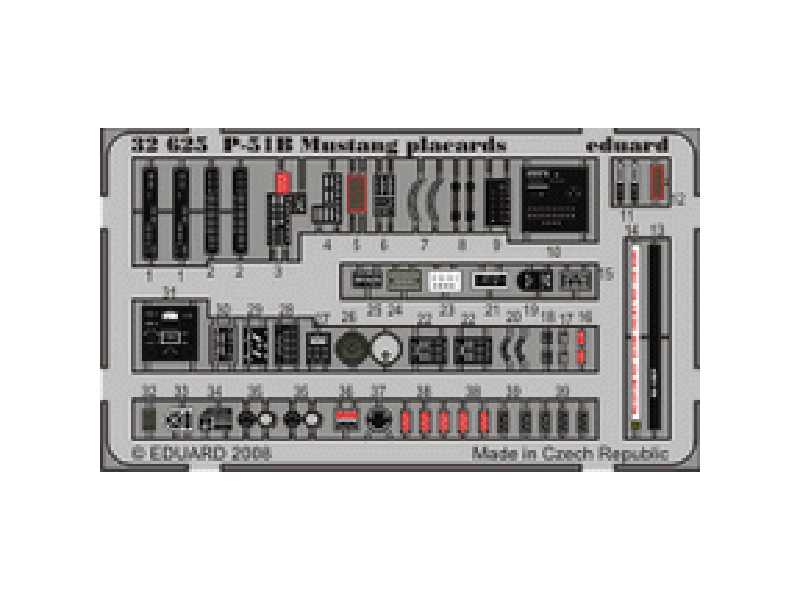 P-51B placards S. A. 1/32 - Trumpeter - image 1