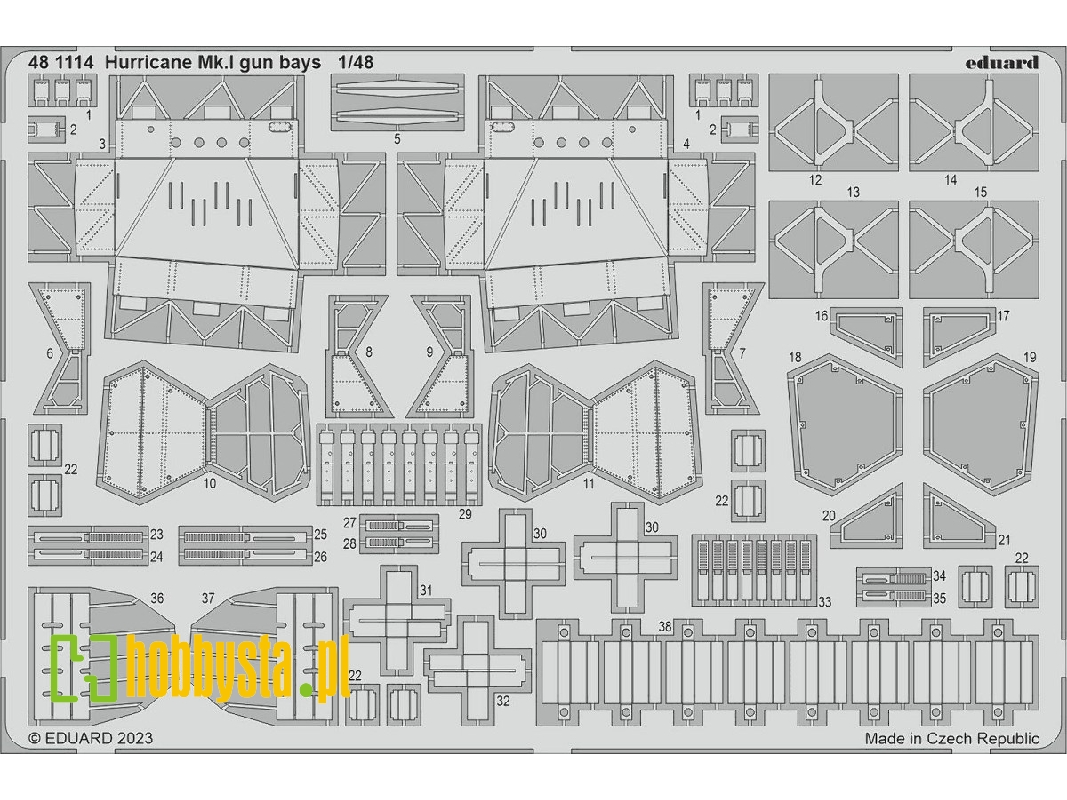 Hurricane Mk. I gun bays 1/48 - HOBBY BOSS - image 1