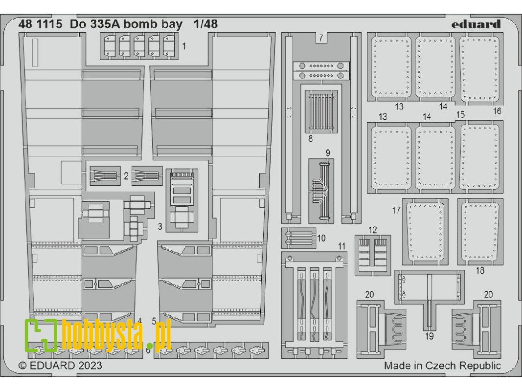 Do 335A bomb bay 1/48 - TAMIYA - image 1