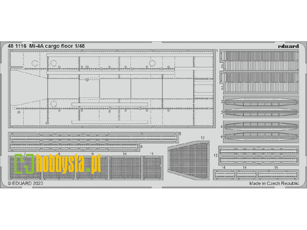 Mi-4A cargo floor 1/48 - TRUMPETER - image 1