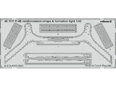F-4E reinforcement straps & formation lights 1/48 - MENG - image 1
