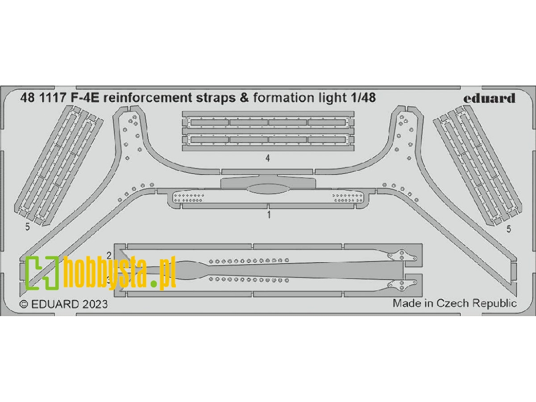 F-4E reinforcement straps & formation lights 1/48 - MENG - image 1