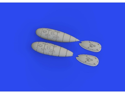 Bf 109F/ G external fuel tanks 1/72 - EDUARD - image 3