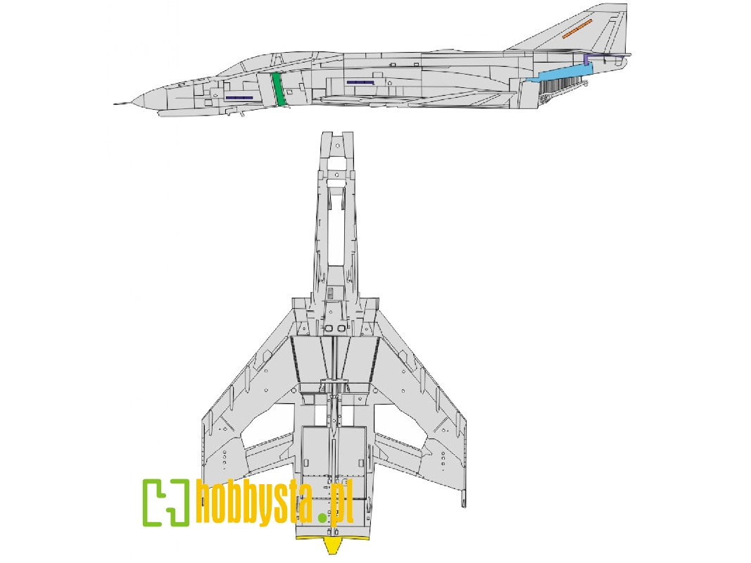 F-4E surface panels 1/48 - MENG - image 1