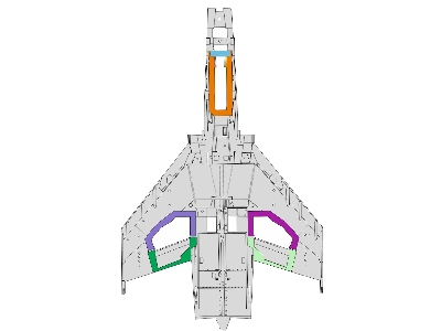 F-4E wheel bays 1/48 - MENG - image 1