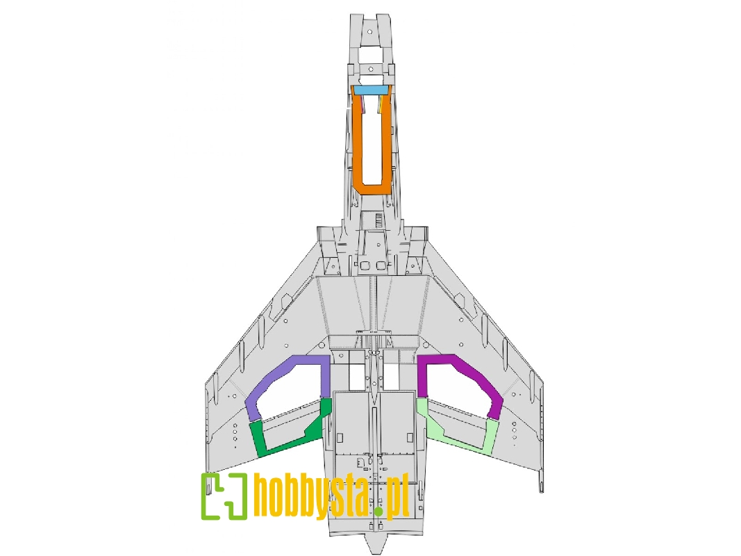 F-4E wheel bays 1/48 - MENG - image 1