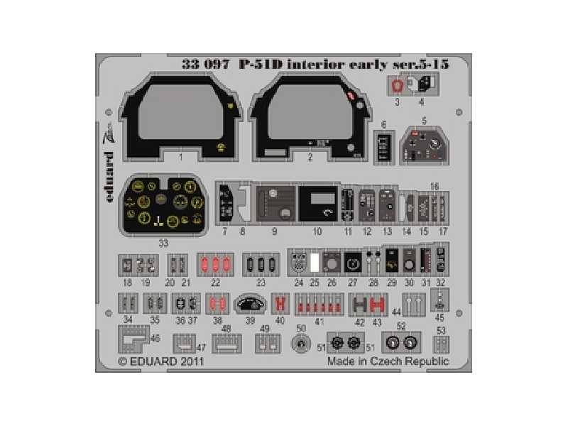 P-51D Interior early ser.5-15 S. A. 1/32 - Tamiya - image 1