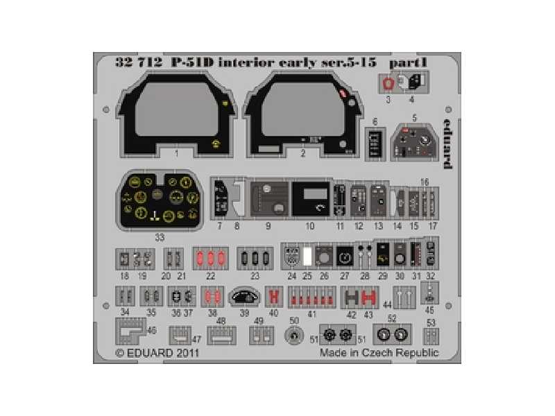 P-51D interior early ser.5-15 S. A. 1/32 - Tamiya - image 1