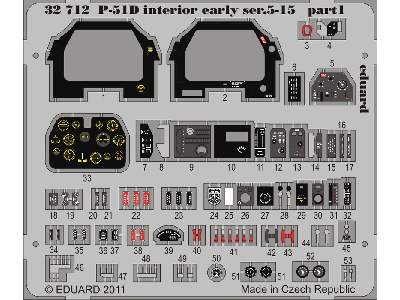 P-51D interior early ser.5-15 S. A. 1/32 - Tamiya - image 2