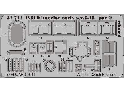 P-51D interior early ser.5-15 S. A. 1/32 - Tamiya - image 3