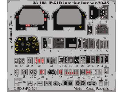 P-51D Interior late ser.20-35 S. A. 1/32 - Tamiya - image 1