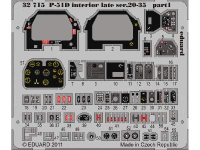 P-51D interior late ser.20-35 S. A. 1/32 - Tamiya - image 2