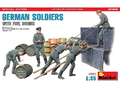 German Soldiers With Fuel Drums. Special Edition - image 1