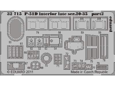 P-51D interior late ser.20-35 S. A. 1/32 - Tamiya - image 3