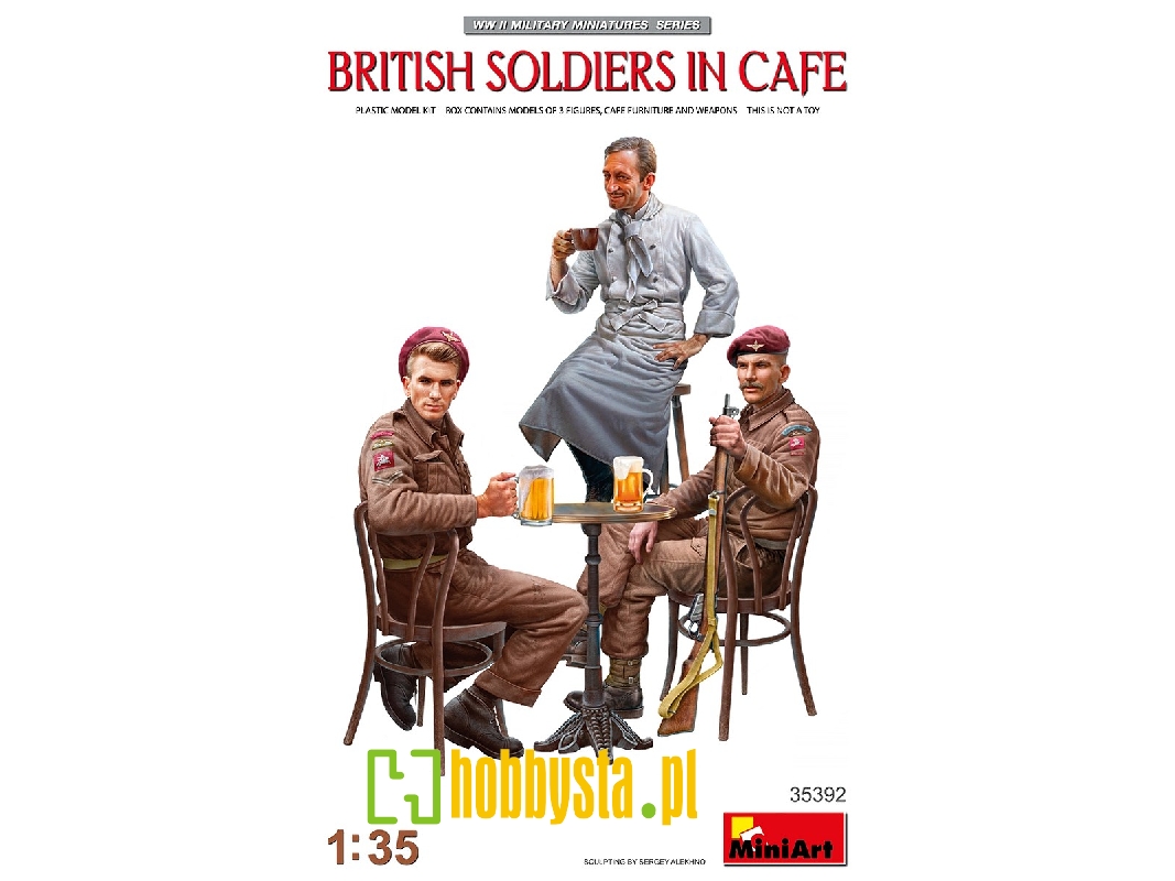 British Soldiers In Cafe - image 1