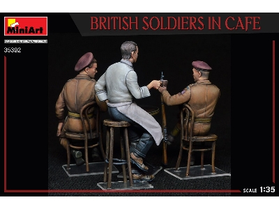 British Soldiers In Cafe - image 2