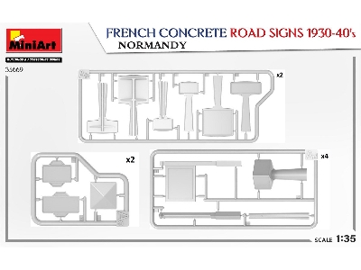 French Concrete Road Signs 1930-40&#8217;s. Normandy - image 3