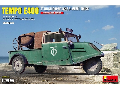 Tempo E400 Stahlblechpritsche 3-wheel Truck - image 1