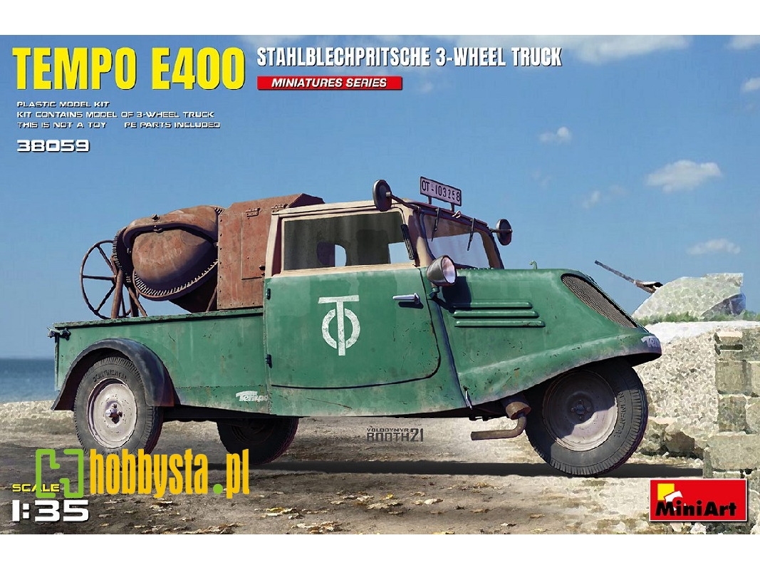 Tempo E400 Stahlblechpritsche 3-wheel Truck - image 1