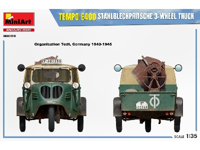 Tempo E400 Stahlblechpritsche 3-wheel Truck - image 11