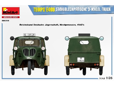 Tempo E400 Stahlblechpritsche 3-wheel Truck - image 13