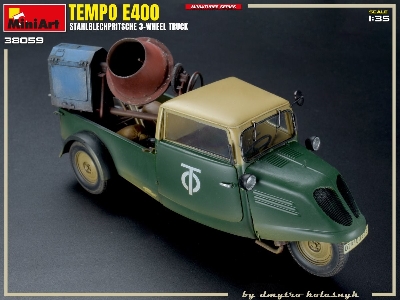 Tempo E400 Stahlblechpritsche 3-wheel Truck - image 14