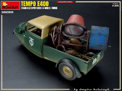 Tempo E400 Stahlblechpritsche 3-wheel Truck - image 15