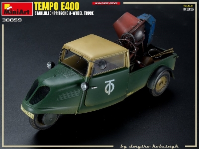 Tempo E400 Stahlblechpritsche 3-wheel Truck - image 16