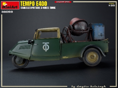 Tempo E400 Stahlblechpritsche 3-wheel Truck - image 23