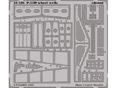 P-51D wheel wells 1/32 - Trumpeter - image 1