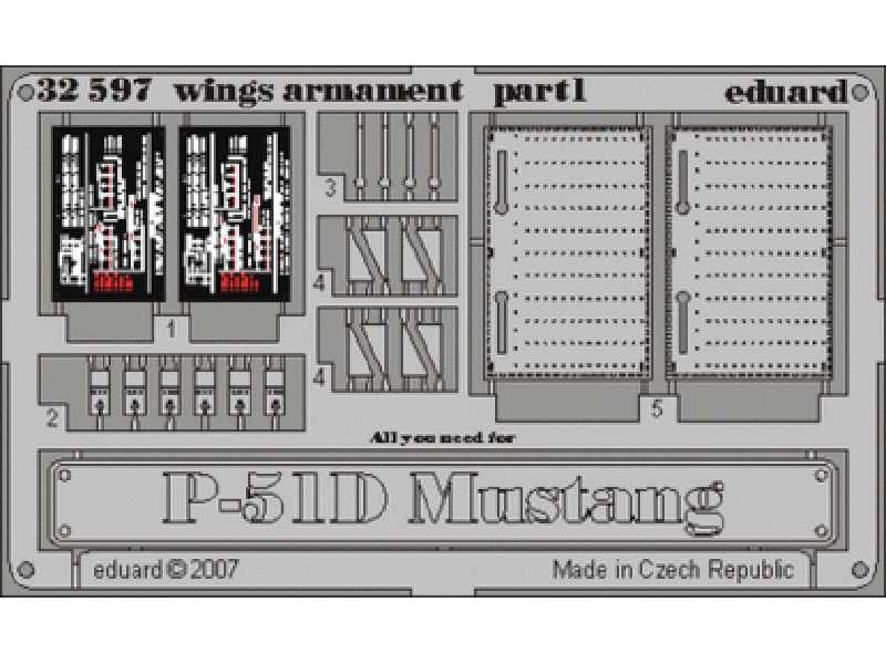 P-51D wings armament 1/32 - Dragon - image 1