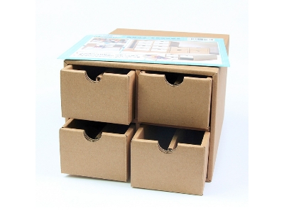 Cardboard Paint Bottle Storage Box - image 1