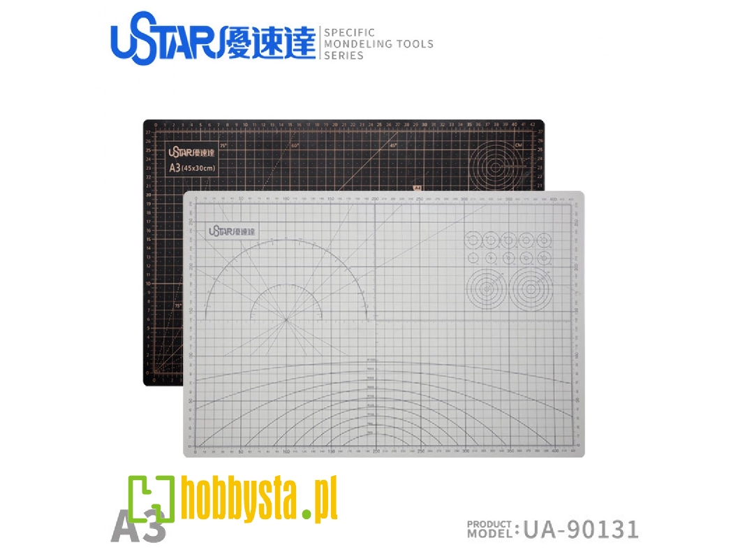 Cutting Mat (Size A3) (White On The Front, Black On The Back.) - image 1