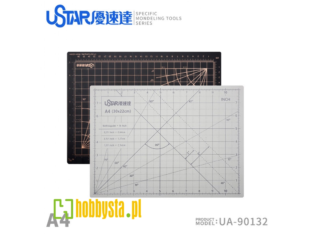 Cutting Mat (Size A4) (White On The Front, Black On The Back.) - image 1