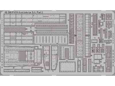 P-61A front interior S. A. 1/48 - Great Wall Hobby - image 3