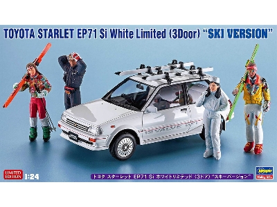Toyota Starlet Ep71 Si White Limited (3 Door) 'ski Version' - image 1