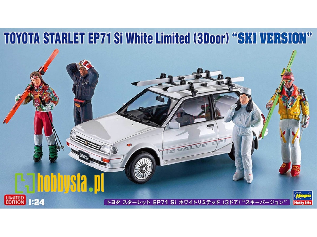 Toyota Starlet Ep71 Si White Limited (3 Door) 'ski Version' - image 1