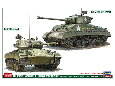 M4a3e8 Sherman And M24 Chaffee 'u.S. Army Main Battle Tank Combo' (2 Kits In The Box) - image 1