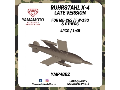 Ruhrstahl X-4 Late For Me-262 / Fw-190 & Others 4 Pcs. - image 1