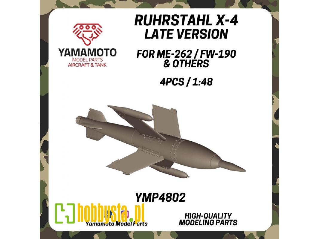 Ruhrstahl X-4 Late For Me-262 / Fw-190 & Others 4 Pcs. - image 1