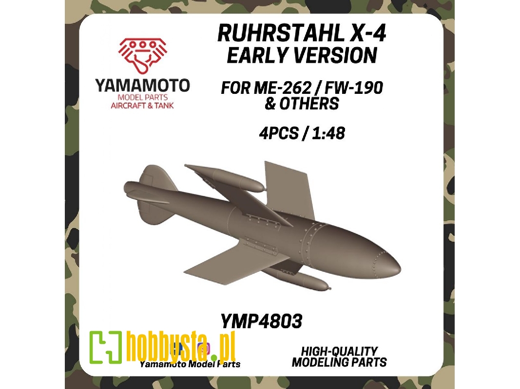 Ruhrstahl X-4 Early For Me-262 / Fw-190 & Others 4 Pcs. - image 1