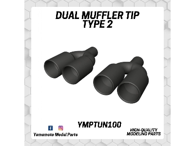 Dual Muffler Tip Type 2 - image 1