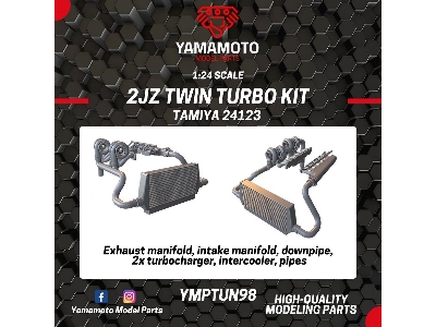 2jz Twin Turbo Kit For Tamiya 24123 - image 6