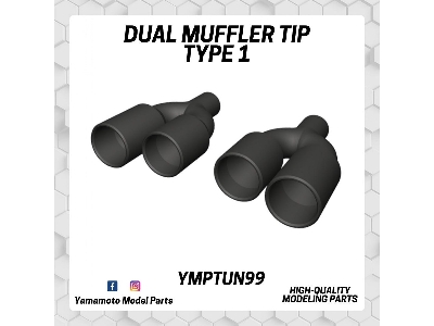 Dual Muffler Tip Type 1 - image 1